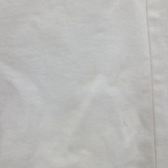 Banana Republic Premium Denim High-Rise Wide Leg Crop Jeans 28 White Frayed - Picture 5 of 9